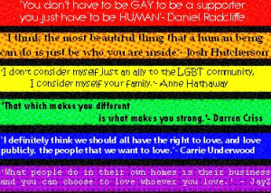 Some beautiful quotes from famous Allies. You don't have to be LGBT to ...
