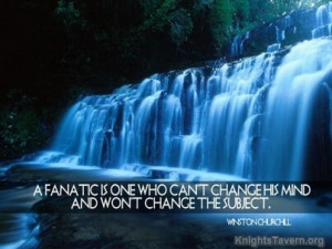 ... mind and won't change the subject. Winston Churchill Quote Wallpaper