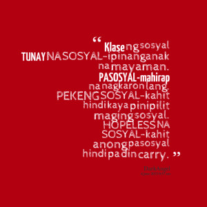 Quotes Picture: klase ng sosyal tunay na sosyalipinanganak na mayaman ...
