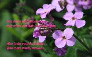 You vision will become clear... quote wallpaper