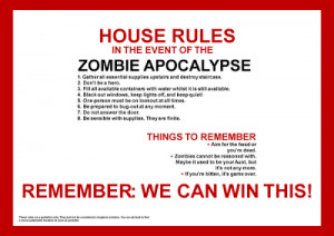 Any Suggestions For the Next Zombie Apocalypse?