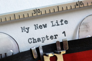 My new life chapter one concept for fresh start, new year resolu