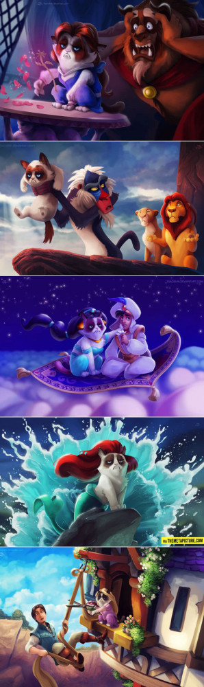 Grumpy Cat in Disney Movies…
