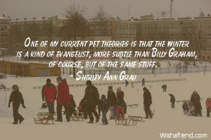 ... , more subtle than Billy Graham, of course, but of the same stuff