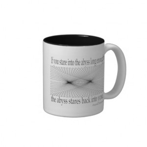 Quotes - Nietzsche, abyss - Coffee Mugs