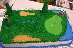 Retirement Golf Cake