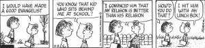 Peanuts Comics on Christianity.