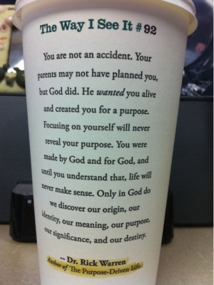 Ahhh, Starbucks quotes how I miss you.