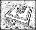The Visionary Ezekiel Temple plan drawn by the 19th-century French ...