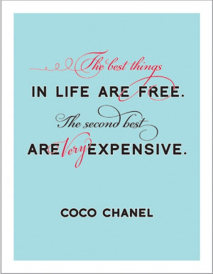 chanel, girly, love it, quote
