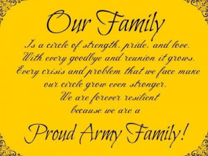 Proud Army Family Quotes