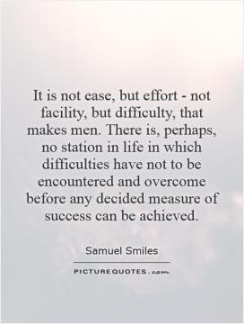 ... and overcome before any decided measure of success can be achieved