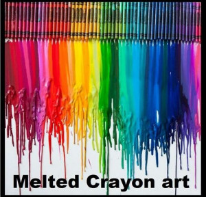 DIY Melted Crayon Art