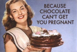 chocolate, funny, pregnant, text