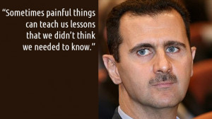 ... Syrian President Bashar al-Assad the same questions. Here are some of