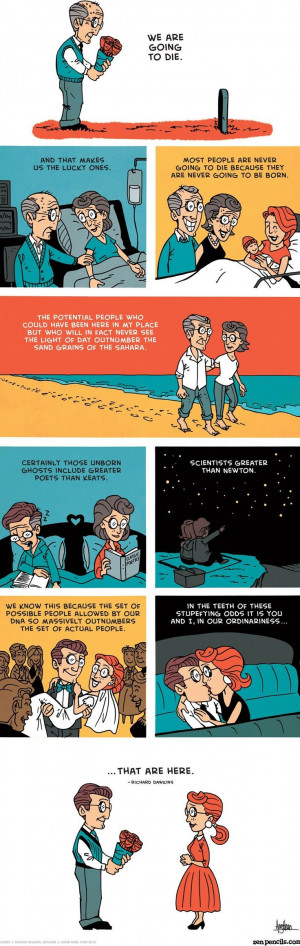 The Lucky Odds of Life and Death - Richard Dawkins (Comic Strip ...