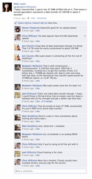 Funny Facebook Status Update And Comments