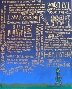 Some famous quotes from various Legend of Zelda games. Acrylic ...