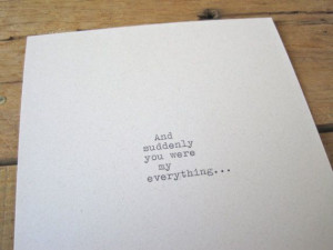 Typewriter quote. Love Quote. 5x7 wall print. Valentine's Day Quote