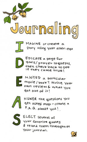 acrostic journaling ideas