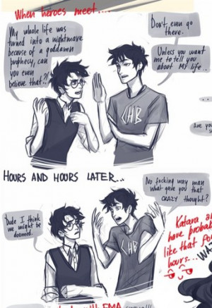 Harry Potter and Percy Jackson are best friends?! - the-heroes-of ...