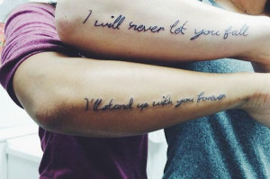 27. Best friend quote tattoo