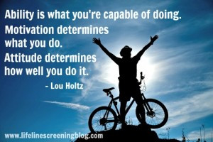... what you do. Attitude determines how well you do it. – Lou Holtz