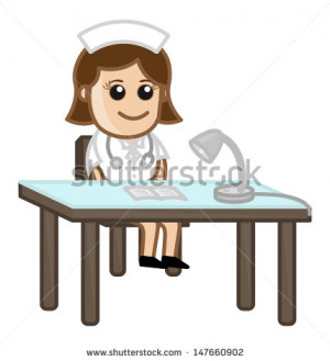 Angry Nurse Medical Cartoon
