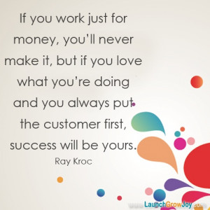Great quote from Ray Kroc