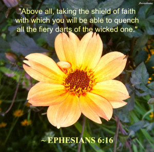 Above all, taking the shield of faith with which you will be able to ...