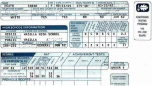 Sarah Palin Report Card:Sarah Palin High-school Grades