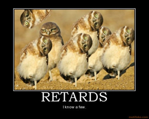retards bird owl funny retards