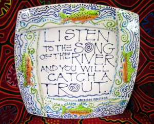 Trout+Plates+with+Fish+Quotes+for+the+Fisherfolk+in+by+PattyMara,+$75 ...