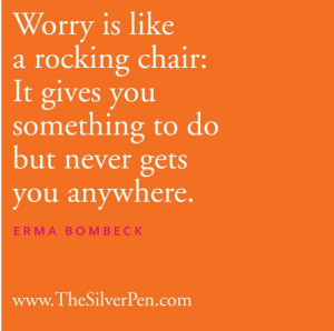 ... LOVE. THIS. Major Silver Lining to a sometimes-worry wart like myself