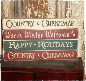 Winter, Holiday & Christmas Signs with Sayings-Country Christmas Sign ...