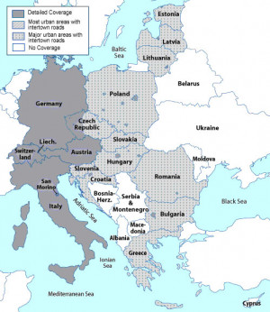 Central Eastern Europe Map