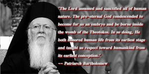 In his 2013 Christmas encyclical, Patriarch Bartholomew exhorts all ...