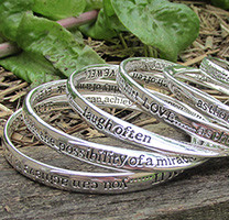 Equilibrium Bangle - Many quotes to choose from