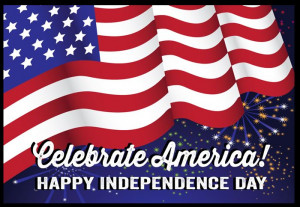 Free Beautiful Greetings On The USA Independence Day 2015