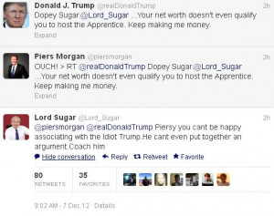 Piers Morgan wades into the Alan Sugar vs Donald Trump debate (again)
