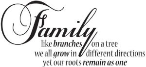 Family-Like Branches On a Tree We All Grow