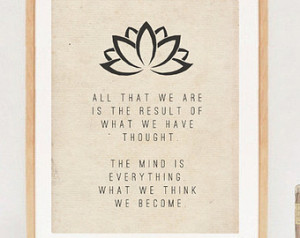 Zen Buddha Quotes Art print - buddha quotes