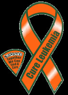 orange leukemia ribbon Image