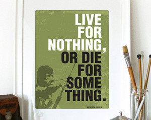 Movie RAMBO Quote Print Typography Art Poster in Army green - Live for ...