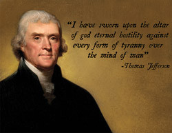 Thomas Jefferson Jesus Quote Poster