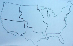 Blank US Map Westward Expansion