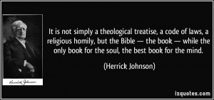 It is not simply a theological treatise, a code of laws, a religious ...