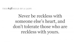 dont be reckless
