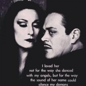 ... Ian would say about Candy ((aww...that sweet)) // Morticia and Gomez