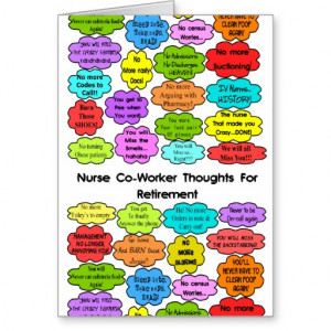 funny_retired_nurse_gifts_co_worker_thoughts_card ...